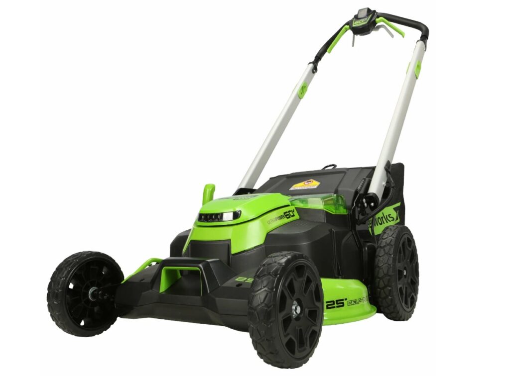 Greenworks GD60LM46HPK4, газонокосилка аккумуляторная 60V, 46 см. Обзор: плюсы и минусы